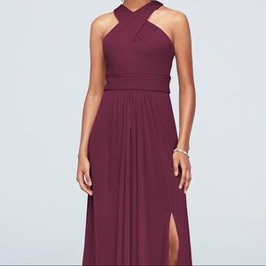 David’s Bridal Bridesmaid Dress - Size 4 - Wine